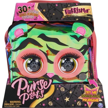 Spin Master Purse Pets, Purrisma Interactive Tiger Pet Toy Και Τσάντα Χιαστί 097760 778988498736