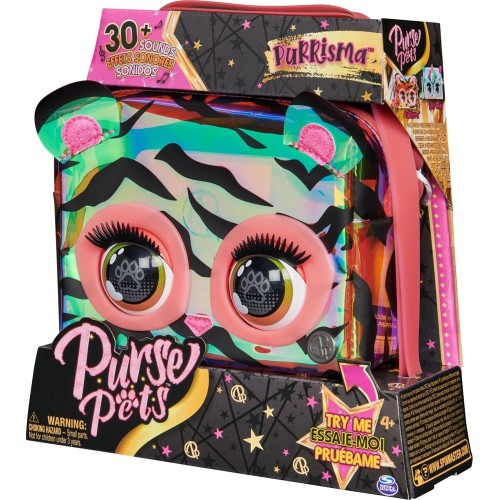 Spin Master Purse Pets, Purrisma Interactive Tiger Pet Toy Και Τσάντα Χιαστί 097760 778988498736
