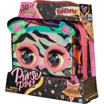 Spin Master Purse Pets, Purrisma Interactive Tiger Pet Toy Και Τσάντα Χιαστί 097760 778988498736
