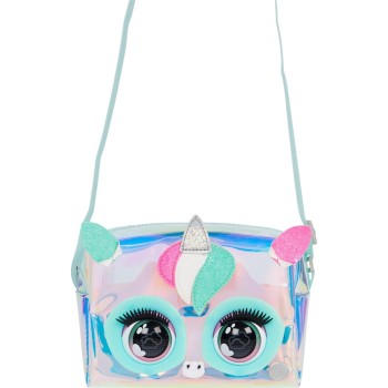 Spin Master Purse Pets, Y2K Corn Interactive Unicorn Pet Toy and Crossbody Bag, Over 30 097759 778988498729