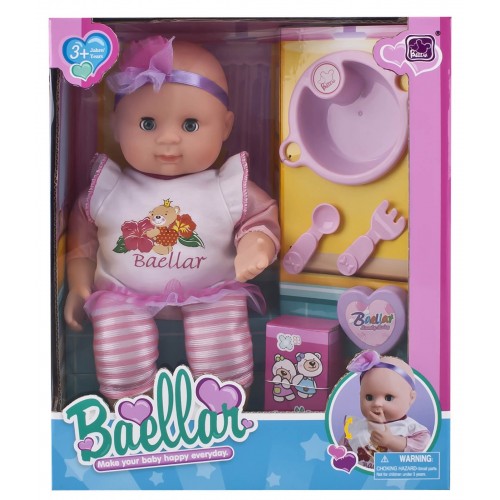 Toys-shop Choice Baellar Κούκλα Μωρό 32Εκ. Με Διάφορα Αξεσουάρ JO049369 5262088493692