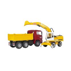 bruder Φορτηγό Χωματουργικό MAN Με Εκσκαφέα Liebherr/4 02751 4001702027513
