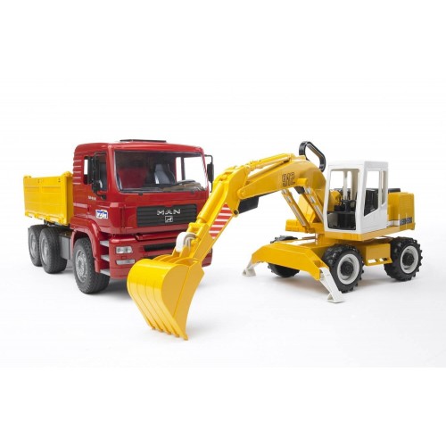 bruder Φορτηγό Χωματουργικό MAN Με Εκσκαφέα Liebherr/4 02751 4001702027513