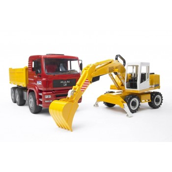 bruder Φορτηγό Χωματουργικό MAN Με Εκσκαφέα Liebherr/4 02751 4001702027513