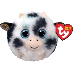 ty Beannie Balls Mooph Fluffy cow White With Black Prints 1607-42556 008421425563