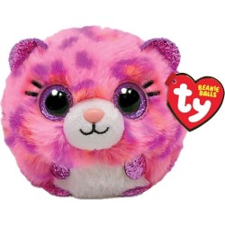 ty Beannie Balls Topaz Fluffy Leopard Pink 1607-42541 008421425419