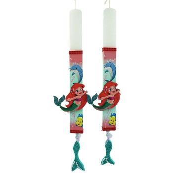 Λαμπάδες Decor Disney Princess Candle Ariel Wooden 24304 5202200006720