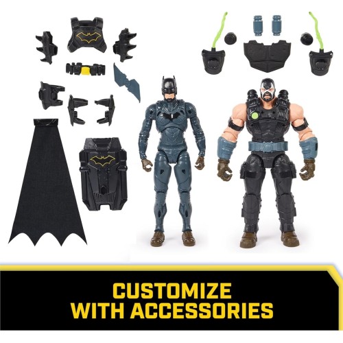 Spin Master DC The Batman DC Comics, Batman Adventures Battle Pack, Bane And Batman Action Figures 097731 778988519509