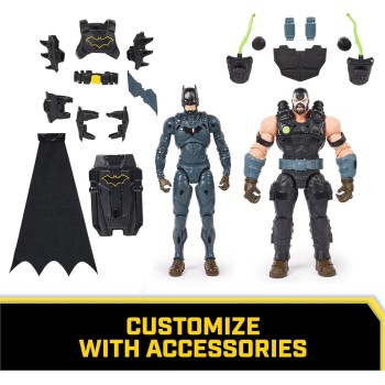 Spin Master DC The Batman DC Comics, Batman Adventures Battle Pack, Bane Και Batman Action Figures 097731 778988519509