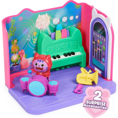 Spin Master Gabbys Dollhouse, Groovy Music Room With Daniel James Catnip Δωμάτια Κουκλόσπιτου Δωμάτιο Μουσικής 092140 7789883495