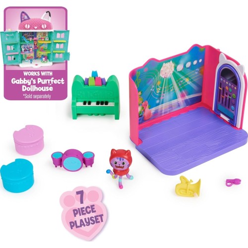 Spin Master Gabbys Dollhouse, Groovy Music Room With Daniel James Catnip Figure, 2 Acce 092140 778988349502