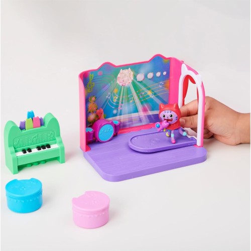 Spin Master Gabbys Dollhouse, Groovy Music Room With Daniel James Catnip Figure, 2 Acce 092140 778988349502