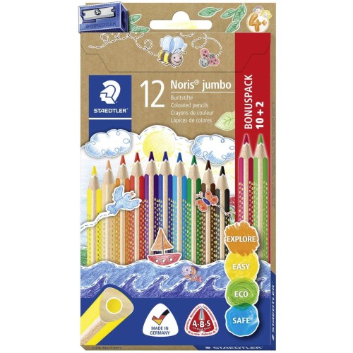 STAEDTLER Coloured pencil Noris jumbο 12 pcs 128 NC12P1 4007817036808