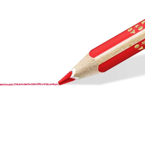 STAEDTLER Noris Jumbo Ξυλομπογιές  Bonuspack 10+2 Pencils 12Τμχ Και Ξύστρα 128 NC12P1 4007817036808