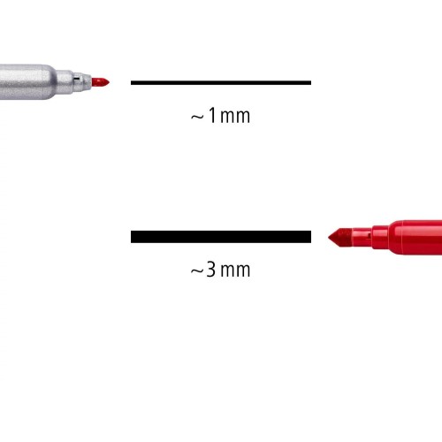 STAEDTLER Μαρκαδόρος Noris Με 2 Μύτες Χοντρή - Ψιλή 10Χρώματα 320 NWP10 4007817320006