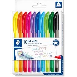 STAEDTLER Pen Set 10Pcs 1.0 Mm 4320 MC10 4007817102916