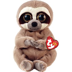 ty Beannie Bellies Silas Fluffy Sloth Gray 15cm 1607-40545 008421405459