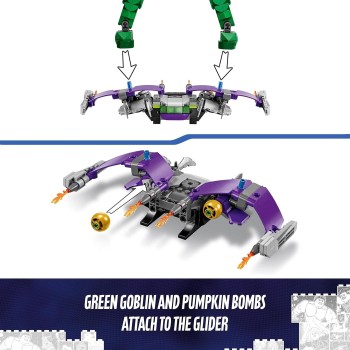 LEGO Marvel Avengers Marvel Green Goblin Construction Figure 76284 5702017590332