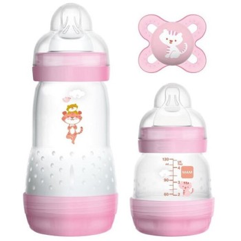 MAM Starter Set Boy 2 Μπιμπερό Και 1 Πιπίλα Ιδανικό Για Το Νεογέννητο 0+ 655 9001616802843