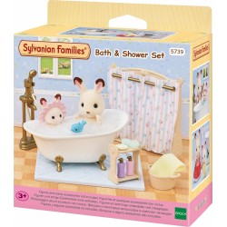 Epoch Sylvanian Families - Σετ Μπάνιου Και Ντους - Σετ Παιχνιδιού Κουκλόσπιτων 5739 5054131057391