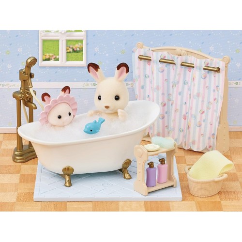 Epoch Sylvanian Families - Σετ Μπάνιου Και Ντους - Σετ Παιχνιδιού Κουκλόσπιτων 5739 5054131057391
