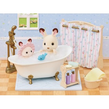 Epoch Sylvanian Families - Σετ Μπάνιου Και Ντους - Σετ Παιχνιδιού Κουκλόσπιτων 5739 5054131057391