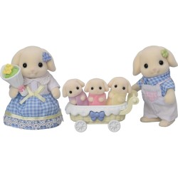 Epoch sylvanian families -  flora rabbit family - dollhouse playsets 5735 5054131057353