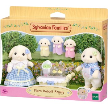 Epoch Sylvanian Families Flora Rabbit Family Οικογένεια Κουνελιών  5735 5054131057353