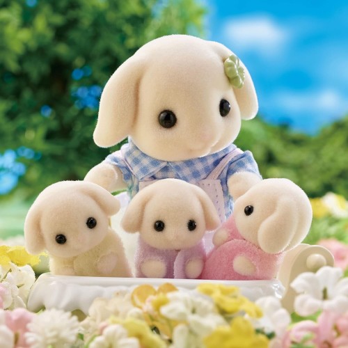 Epoch Sylvanian Families Flora Rabbit Family Οικογένεια Κουνελιών  5735 5054131057353