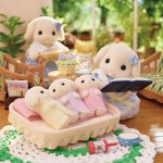 Epoch Sylvanian Families Flora Rabbit Family Οικογένεια Κουνελιών  5735 5054131057353