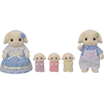 Epoch sylvanian families -  flora rabbit family - dollhouse playsets 5735 5054131057353