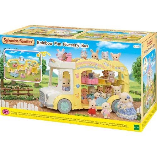 Epoch Sylvanian Families Λεωφορείο Βρεφονηπιακού Σταθμού Διασκεδαστικό Ουράνιο Τόξο 5744 5054131057445