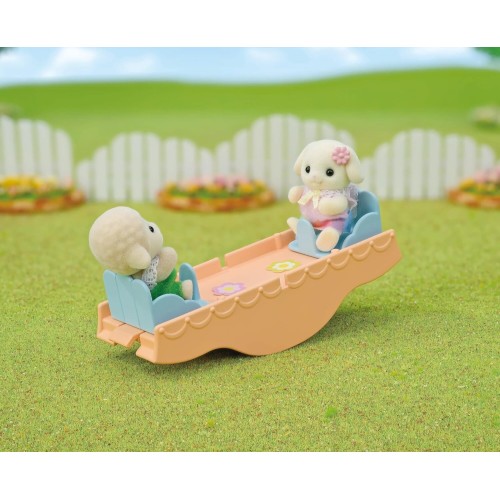 Epoch sylvanian families -  rainbow fun nursery bus - dollhouse playsets 5744 5054131057445