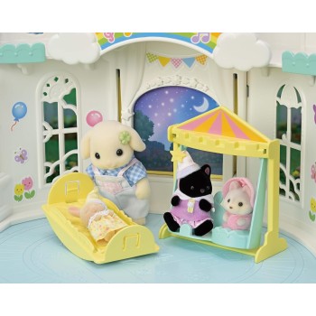 Epoch sylvanian families -  sunny castle nursery - dollhouse playsets 5743 5054131057438