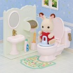 Epoch Sylvanian Families Σετ Τουαλέτας - Σετ Παιχνιδιού Κουκλόσπιτου 5740 5054131057407