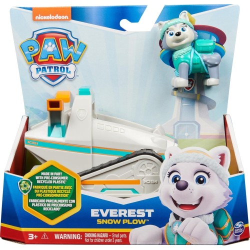 Spin Master Paw Patrol - Everest Snow Plow Vehicle With Collectible Action Figure 6068772 778988673331