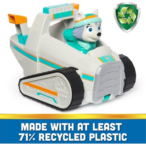 Spin Master Paw Patrol, Everests Snow Plow, Toy Car With Collectible Action Figure, Sus 6068772 778988673331