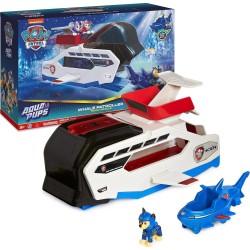 Spin Master Paw Patrol Aqua Pups Whale Patroller Team Vehicle With Chase Action Figure, 6065308 778988436264