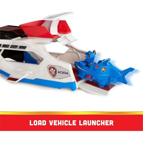 Spin Master Paw Patrol Aqua Pups Whale Patroller Team Vehicle With Chase Action Figure, 6065308 778988436264