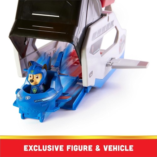 Spin Master Paw Patrol Aqua Pups Whale Patroller Team Vehicle With Chase Action Figure, 6065308 778988436264