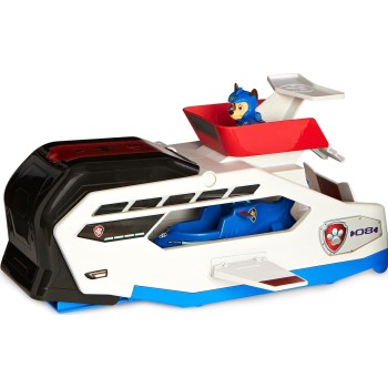 Spin Master Paw Patrol Aqua Pups Whale Patroller Team Vehicle With Chase Action Figure, 6065308 778988436264