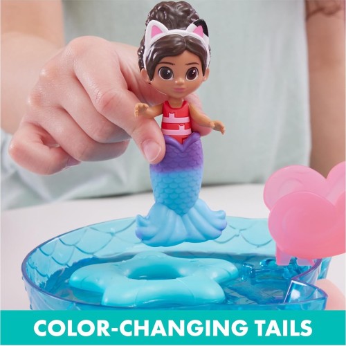 Spin Master Gabbys Dollhouse, Purr-Ific Pool Playset With Gabby And Mercat 6067878 778988492598