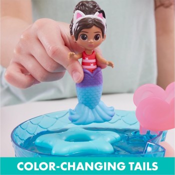 Spin Master Gabbys Dollhouse, Purr-Ific Pool Playset With Gabby And Mercat 6067878 778988492598