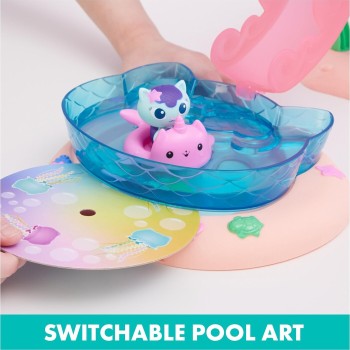 Spin Master Gabbys Dollhouse, Purr-Ific Pool Playset With Gabby And Mercat 6067878 778988492598