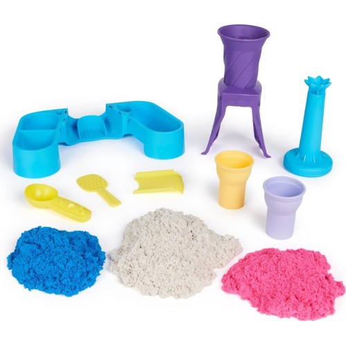 Spin Master Kinetic Sand, Soft Serve Station Με 396G Χρωματιστό Παγωτατζίδικο 6068385 778988501719