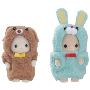 Epoch Sylvanian Families SF Costume Cuties Σετ Λαγουδάκι Και Σκυλάκι 5596 5054131055960