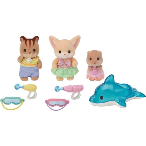 Epoch Sylvanian Families Φιλαράκια Βρεφονηπιακού Σταθμού - Η Παρέα Των Τριών Διασκεδάζει Στην Πισίνα  5749 5054131057490