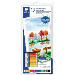 STAEDTLER Watercolors 12Ml In 12 Colors 460 8880 C12 02 4007817024195