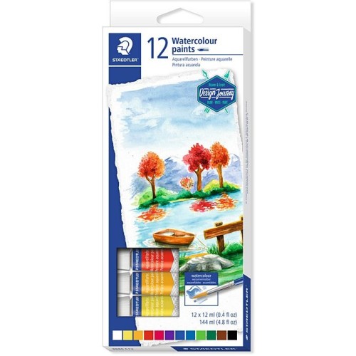 STAEDTLER Watercolors 12Ml In 12 Colors 460 8880 C12 02 4007817024195