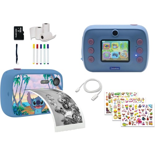 Lexibook Disney Stitch Stitch Camera With Printer, EFE and SD Card DJ150D 3380743103617